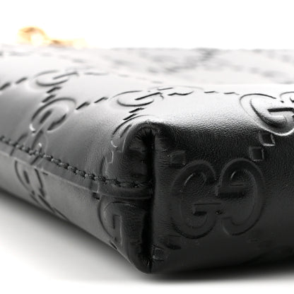 Gucci Guccissima Signature Wrist Wallet Black 9 of 10