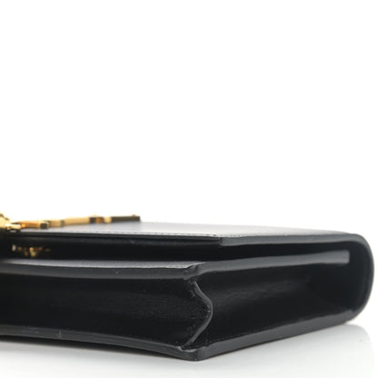 Saint Laurent Smooth Calfskin Classic Monogram Kate Tassel Chain Wallet Black 10 of 10