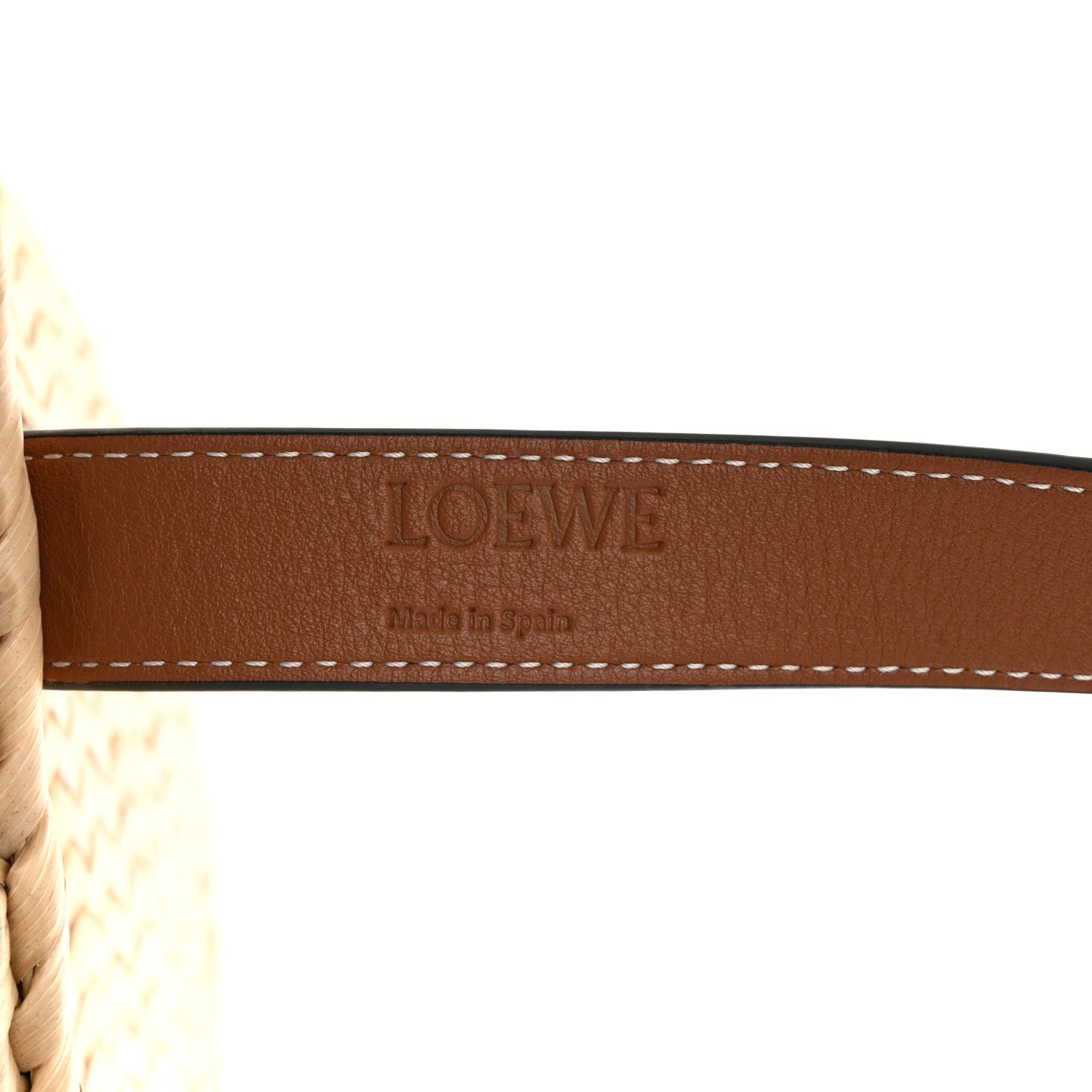 Loewe Raffia Basket Tote Bag Natural Tan 6 of 9