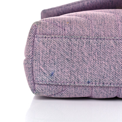 Saint Laurent Denim Y Quilted Monogram Toy Loulou Crossbody Bag Bleached Lilac 11 of 13