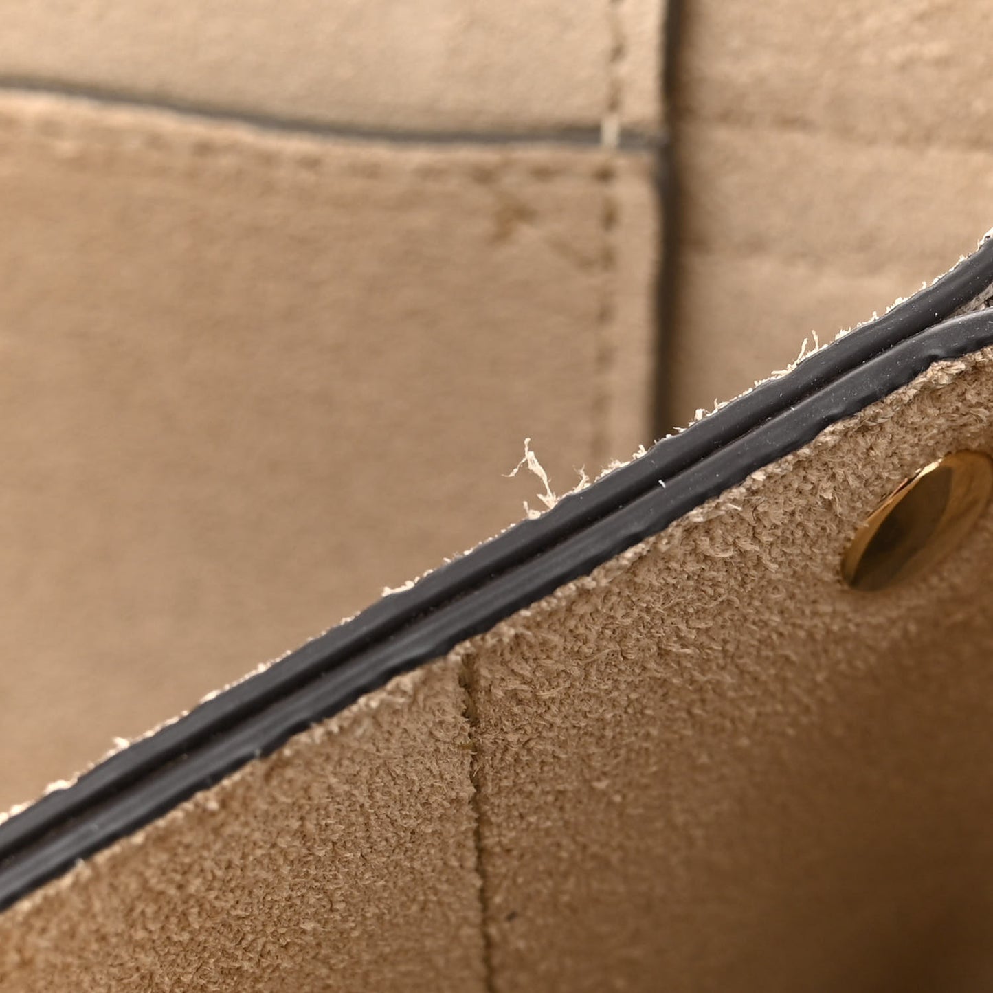 Suede Calfskin Small Faye Shoulder Bag Motty Grey