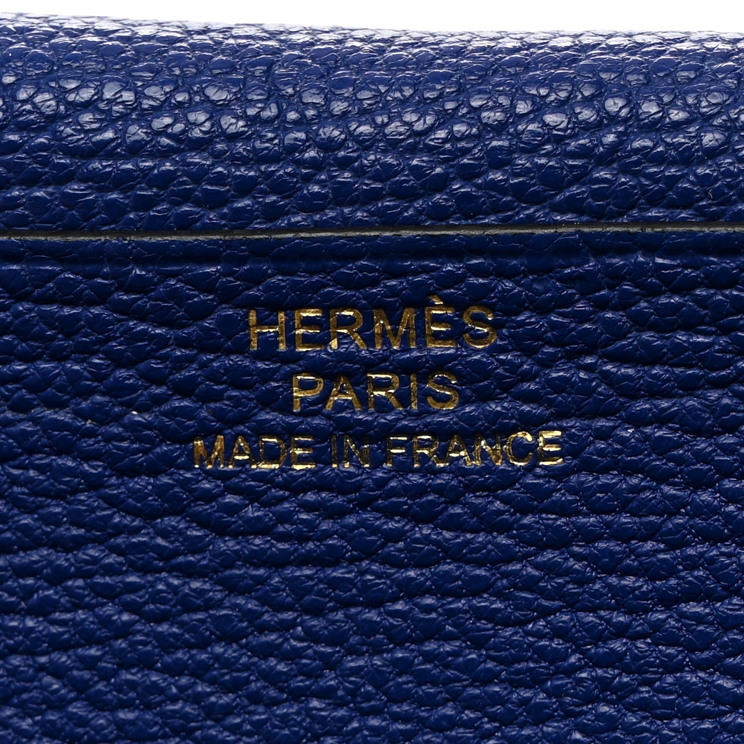Hermes Chevre Mysore Bearn Gusset Wallet Bleu Electrique 6 of 13