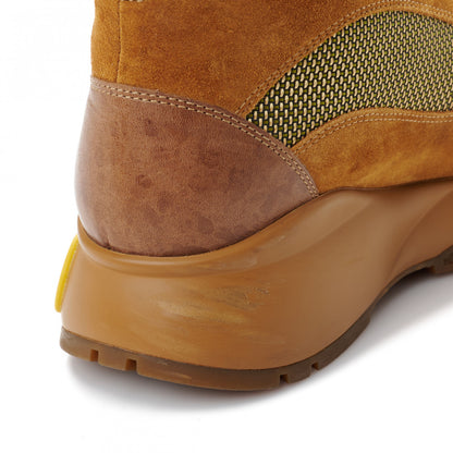 Jimmy Choo Calfskin Technical Mesh Suede Crosta Boot 37 Yellow 11 of 13
