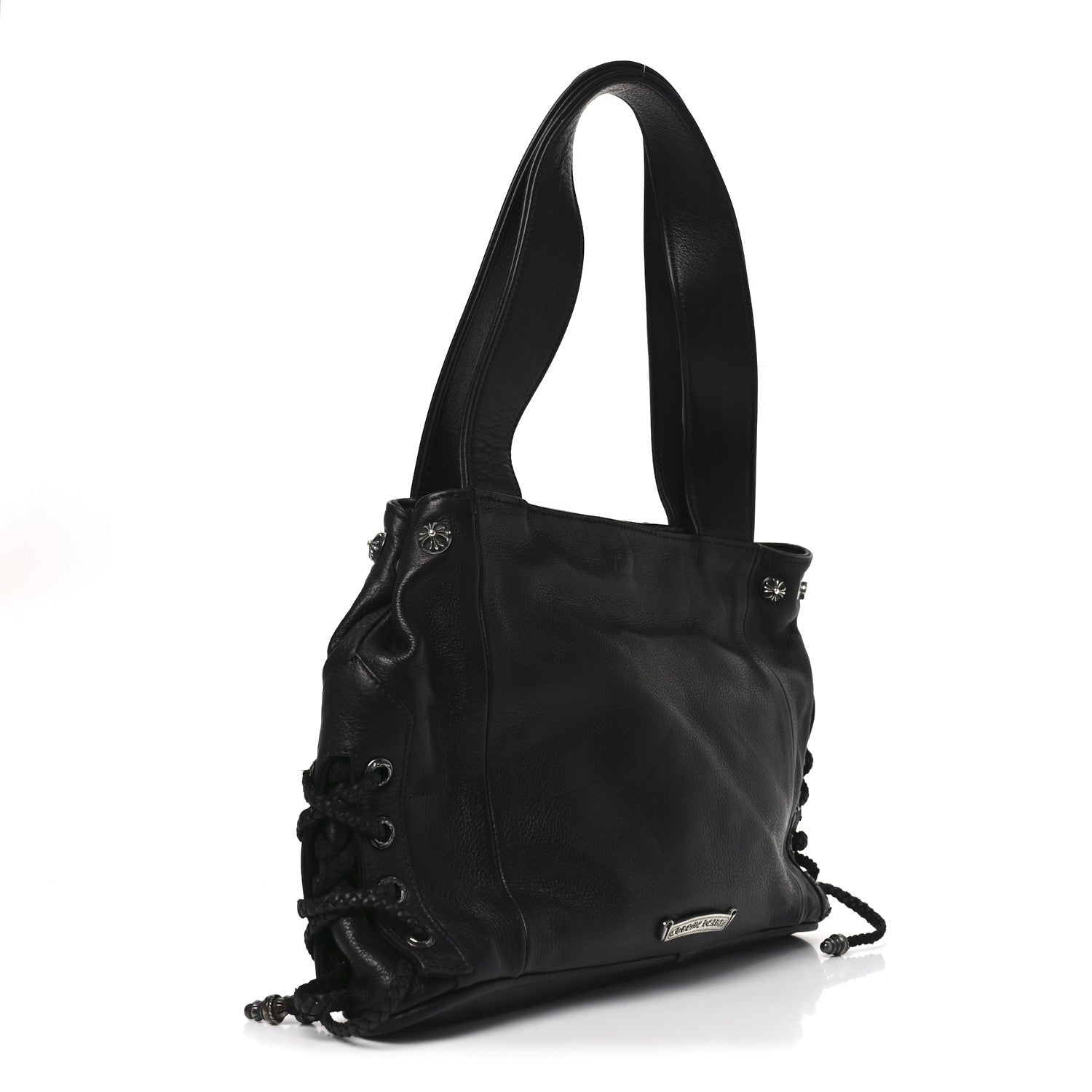 Chrome Hearts Grained Calfskin JJ Dean Tote Black 3 of 9
