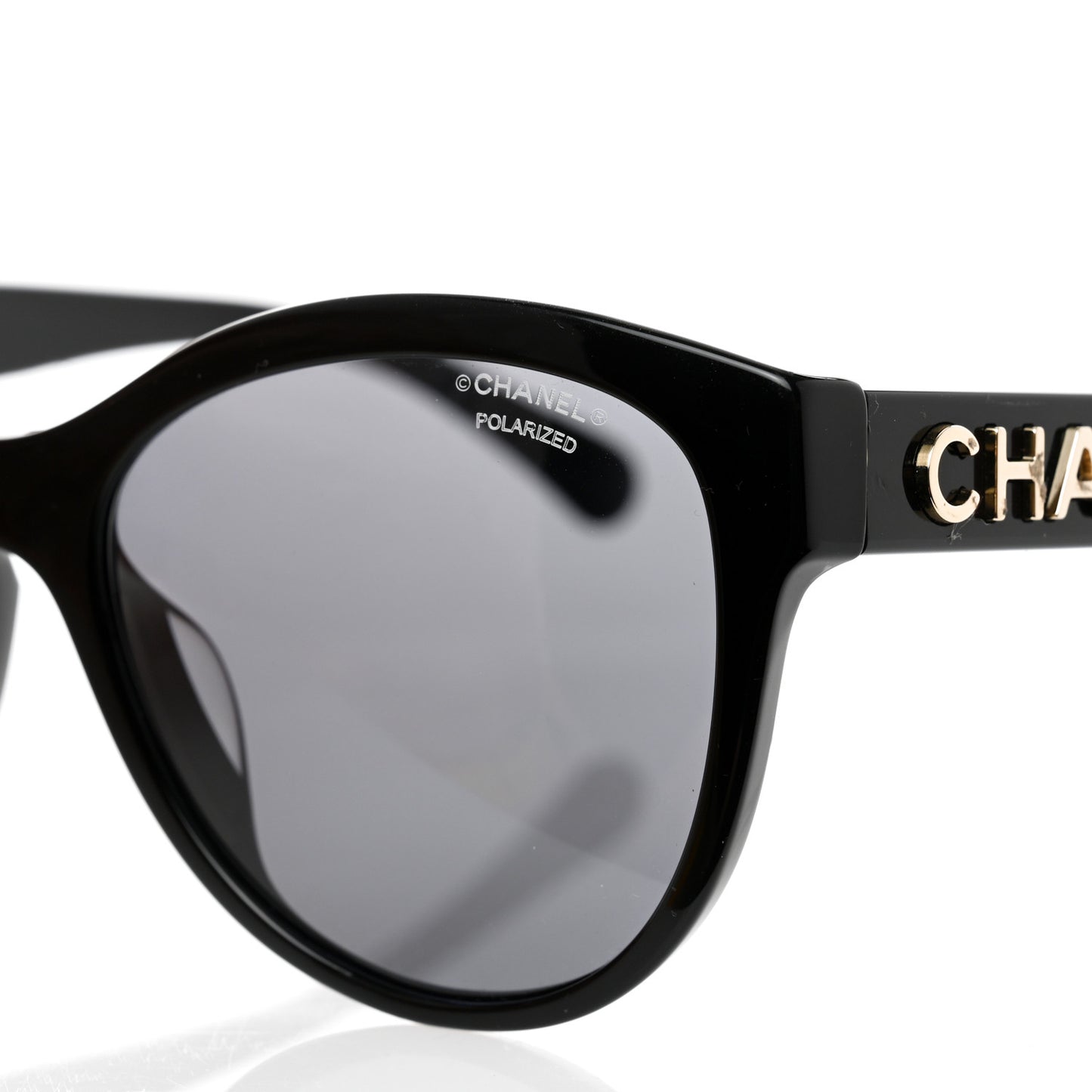 Acetate Pantos Logo Sunglasses 5458-A Black