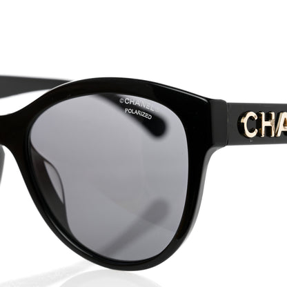 Chanel Acetate Pantos Logo Sunglasses 5458-A Black 7 of 7