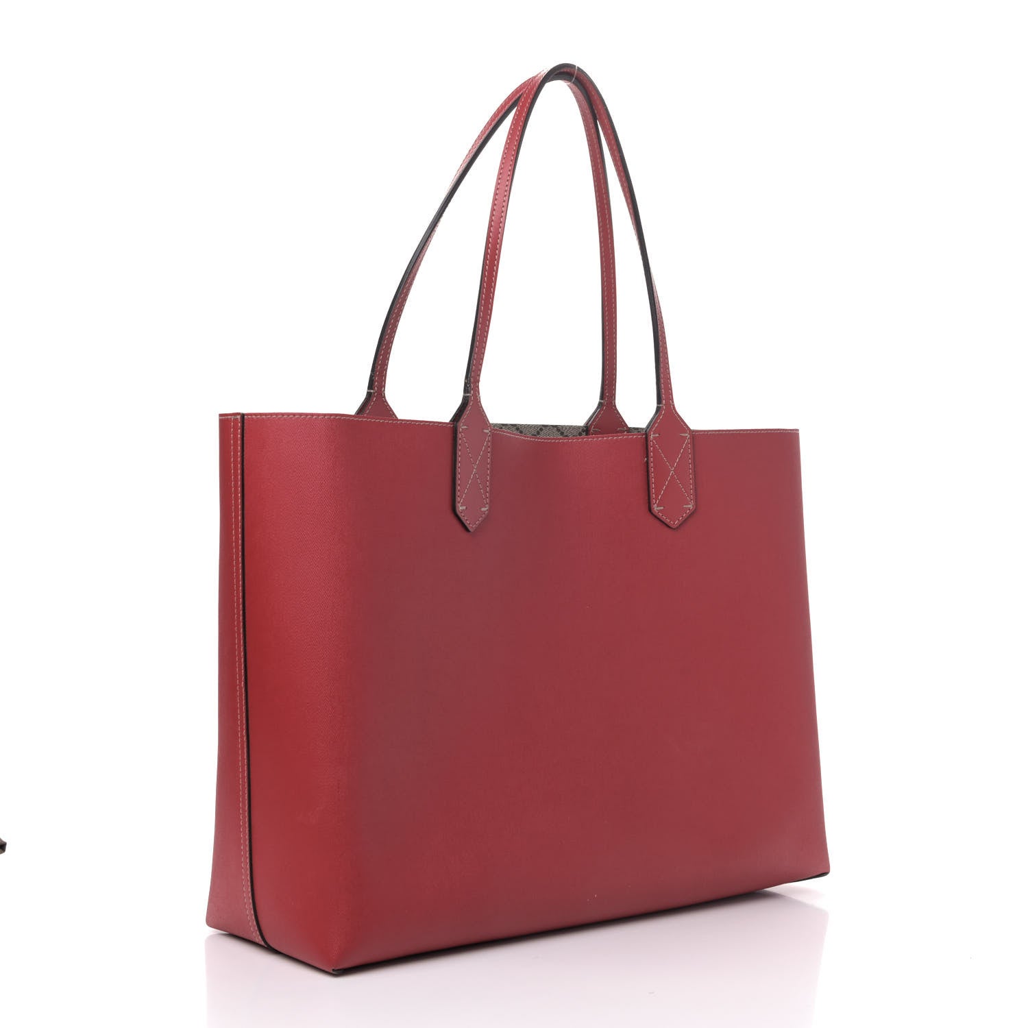 Gucci GG Supreme Medium Reversible Tote Beige Red 4 of 8
