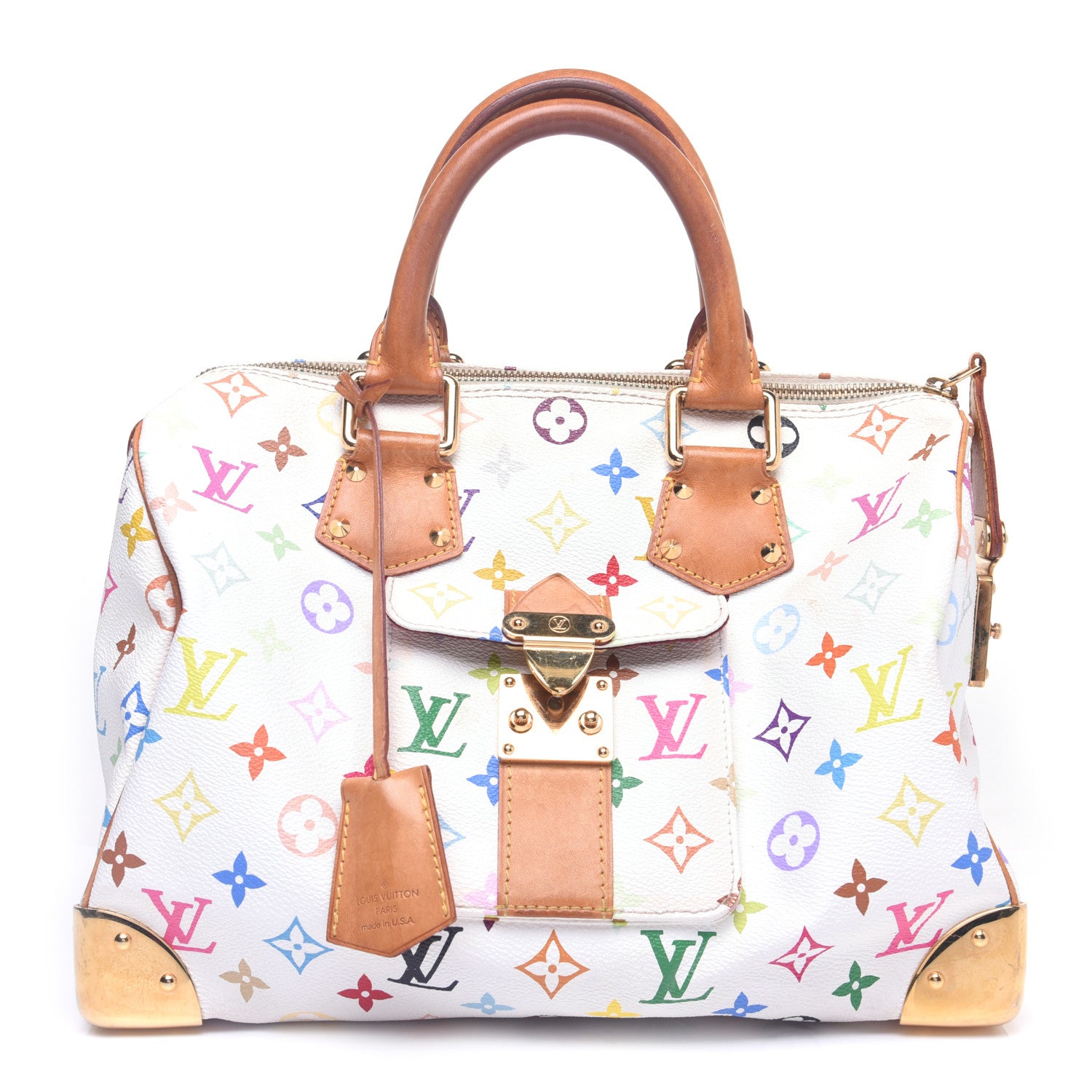 Louis Vuitton Monogram Multicolor Speedy 30 White 1 of 13