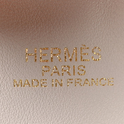 Hermes Veau Sikkim Double Sens 36 Reversible Tote Turquoise Gris Perle 11 of 17