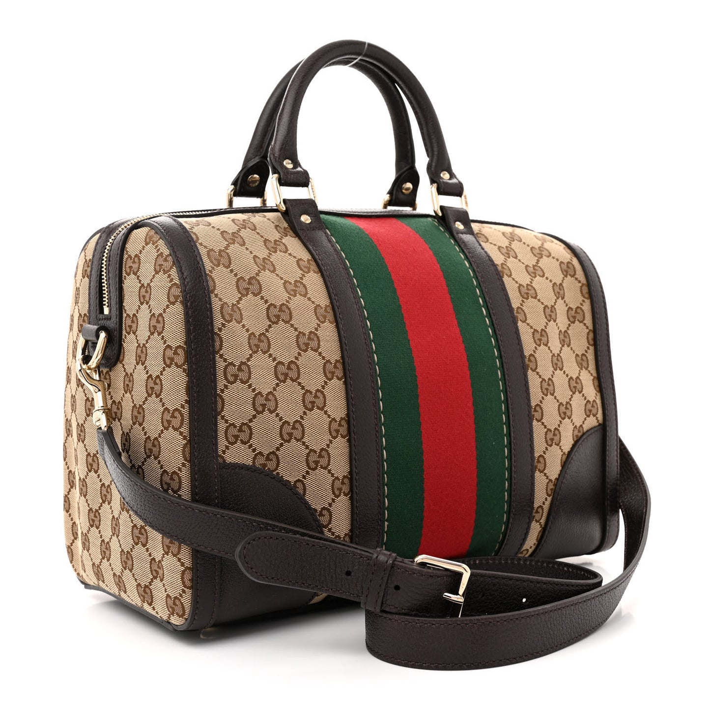 Monogram Vintage Web Medium Webby Bee Boston Dark Brown