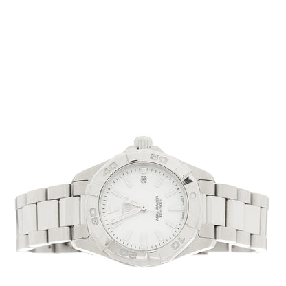 Tag Heuer Stainless Steel Mother of Pearl 27mm Aquaracer Lady Quartz Watch WBD1411 2 of 4