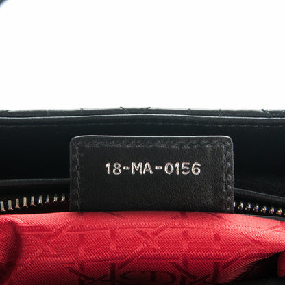 Christian Dior Lambskin Cannage Medium Lady Dior Black 7 of 7