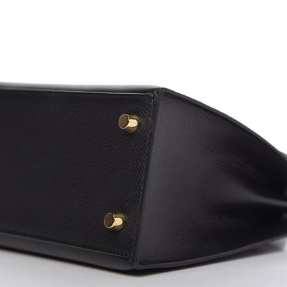 Hermes Epsom Kelly Sellier 25 Black 7 of 10