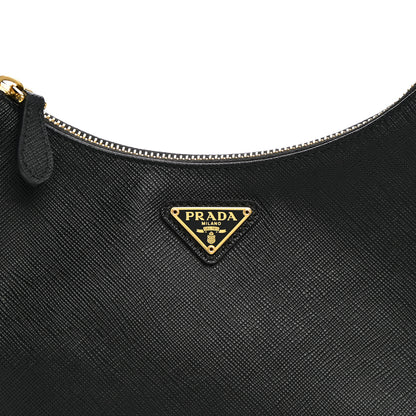 Prada Saffiano Lux Re-Edition 2005 Shoulder Bag Black 8 of 10