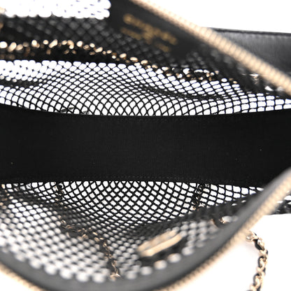 Chanel Mesh Shiny Lambskin Chain Hobo Black 6 of 12