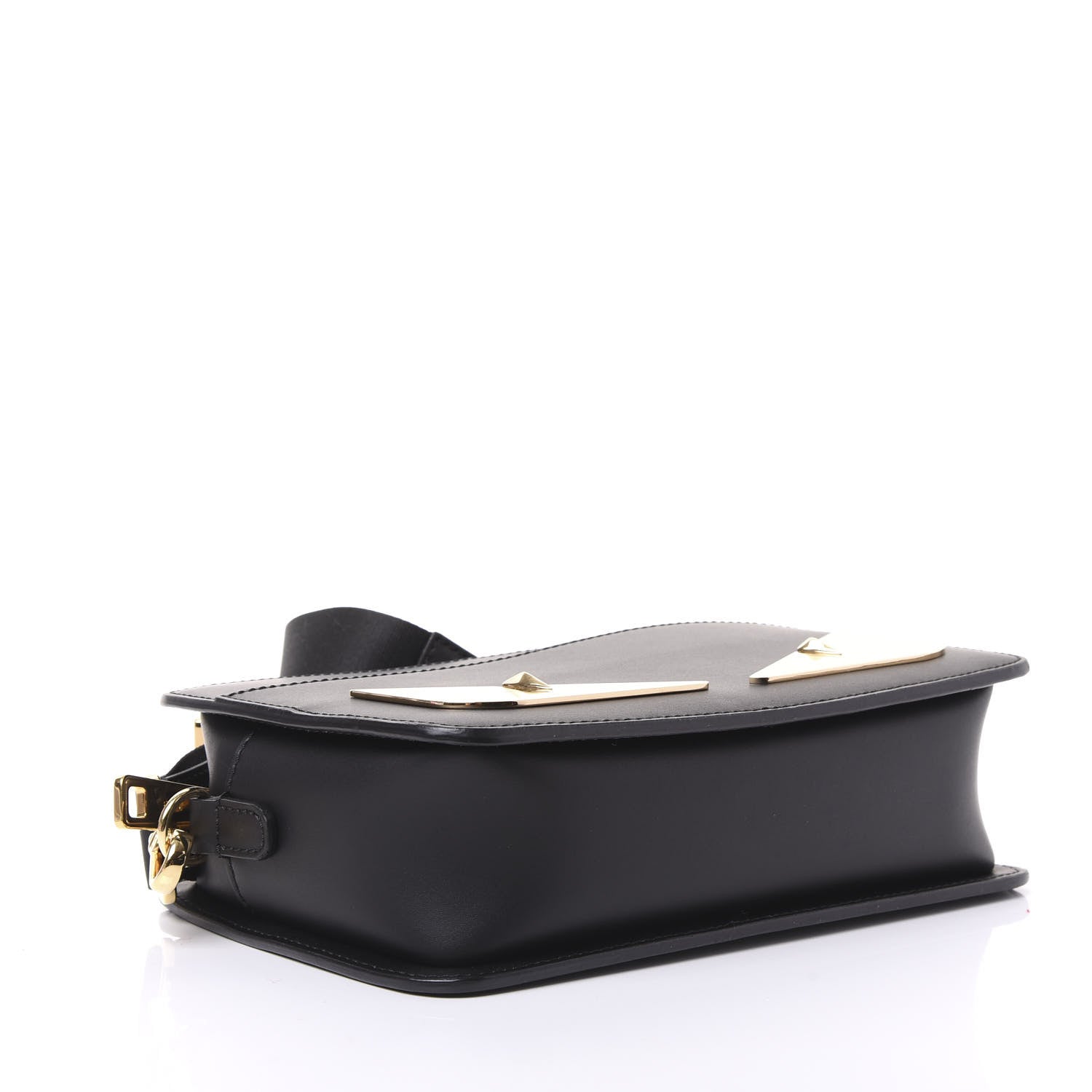 Fendi Vitello Metal Monster Eyes Messenger Bag Black 3 of 8