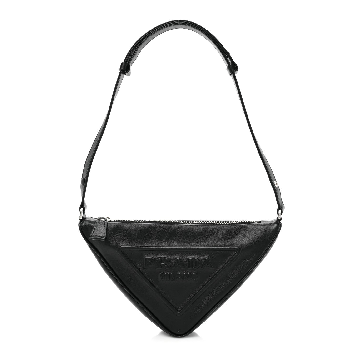 Prada Grace Lux Triangle Pouch Black 1 of 8