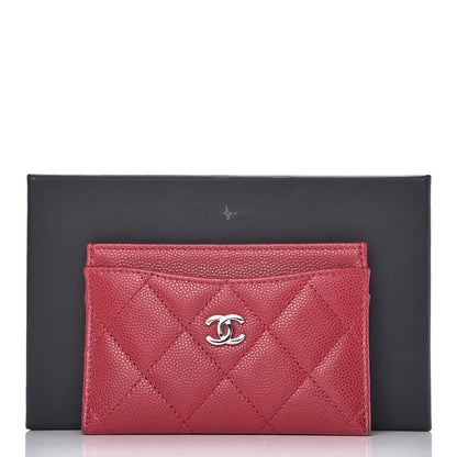 Chanel Caviar Quilted Card Holder Pink 9 of 9