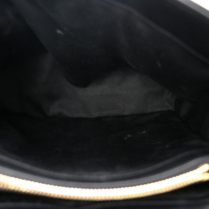 Saint Laurent Calfskin Y Quilted Monogram Medium Loulou Chain Satchel Black 5 of 10
