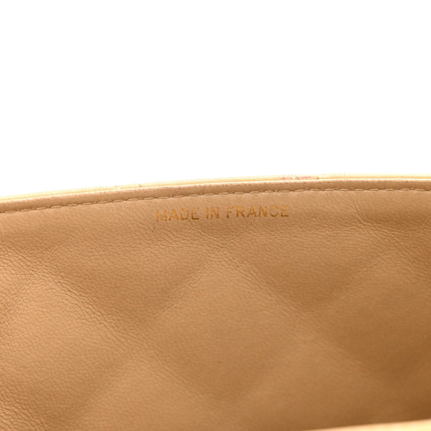 Chanel Lambskin Quilted Medium Single Flap Beige 8 of 16