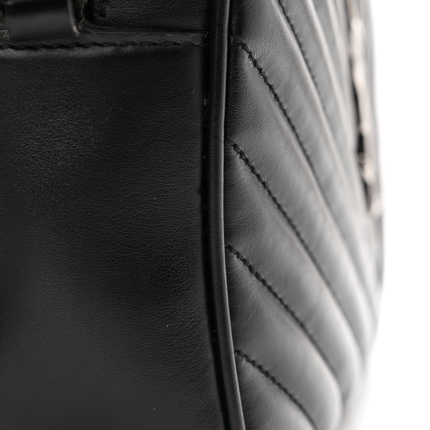 Saint Laurent Calfskin Matelasse Monogram Lou Camera Bag Black 12 of 12