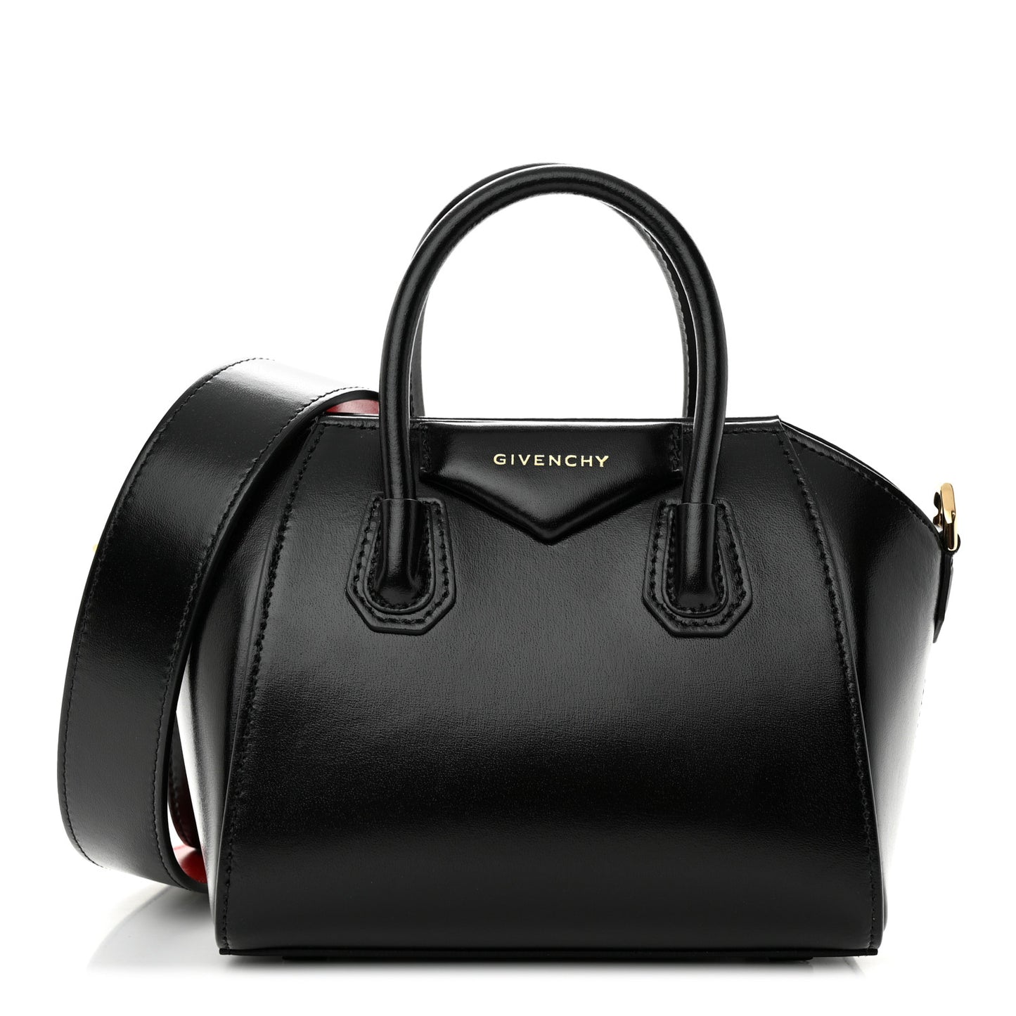 Box Calfskin Toy Antigona Black Red