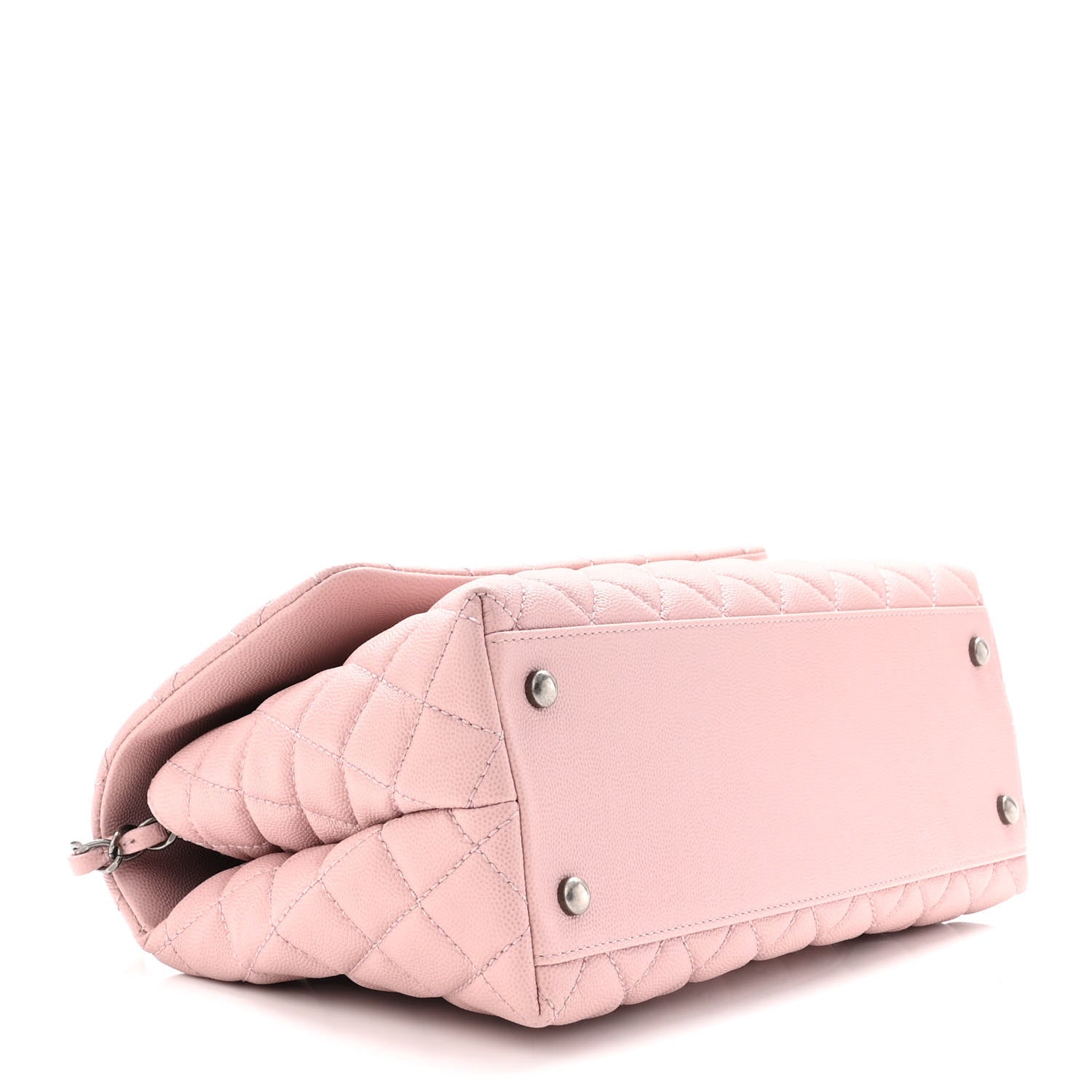 Chanel Caviar Quilted Small Coco Handle Flap Light Pink 4 of 10