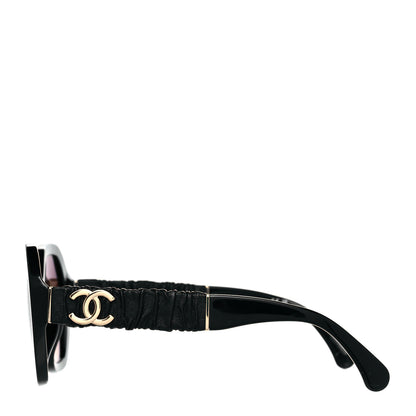 Chanel Calfskin CC Sunglasses 5475-Q-A Black 2 of 6