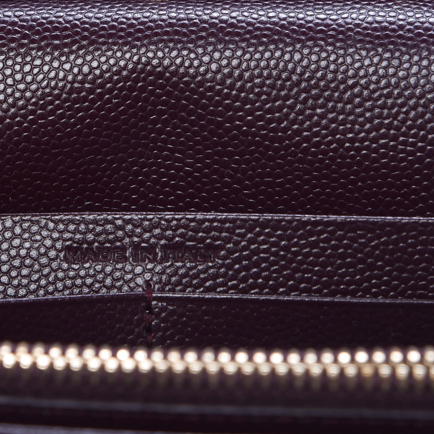Grain De Poudre Matelasse Chevron Monogram Chain Wallet Amarena