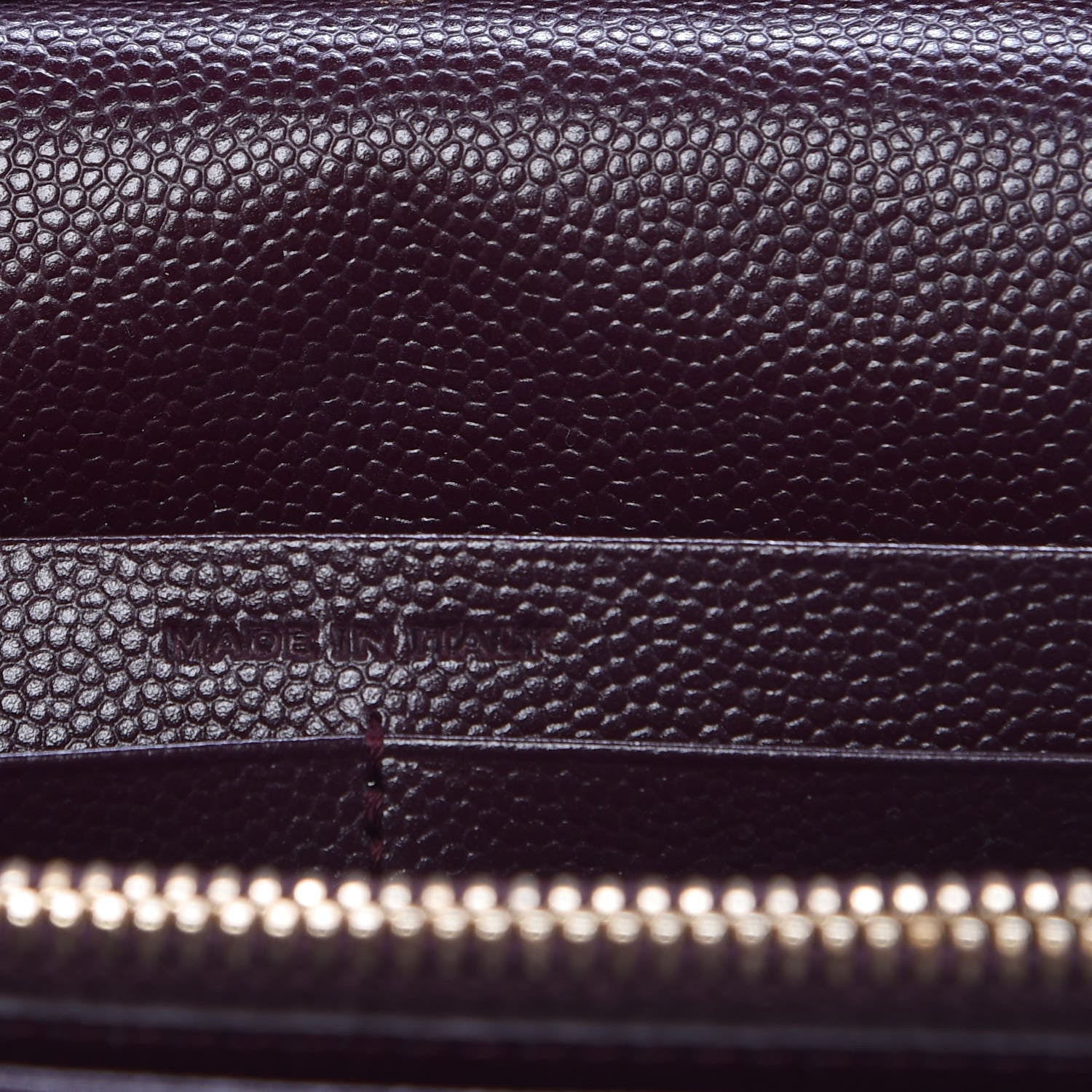 Saint Laurent Grain De Poudre Matelasse Chevron Monogram Chain Wallet Amarena 7 of 9