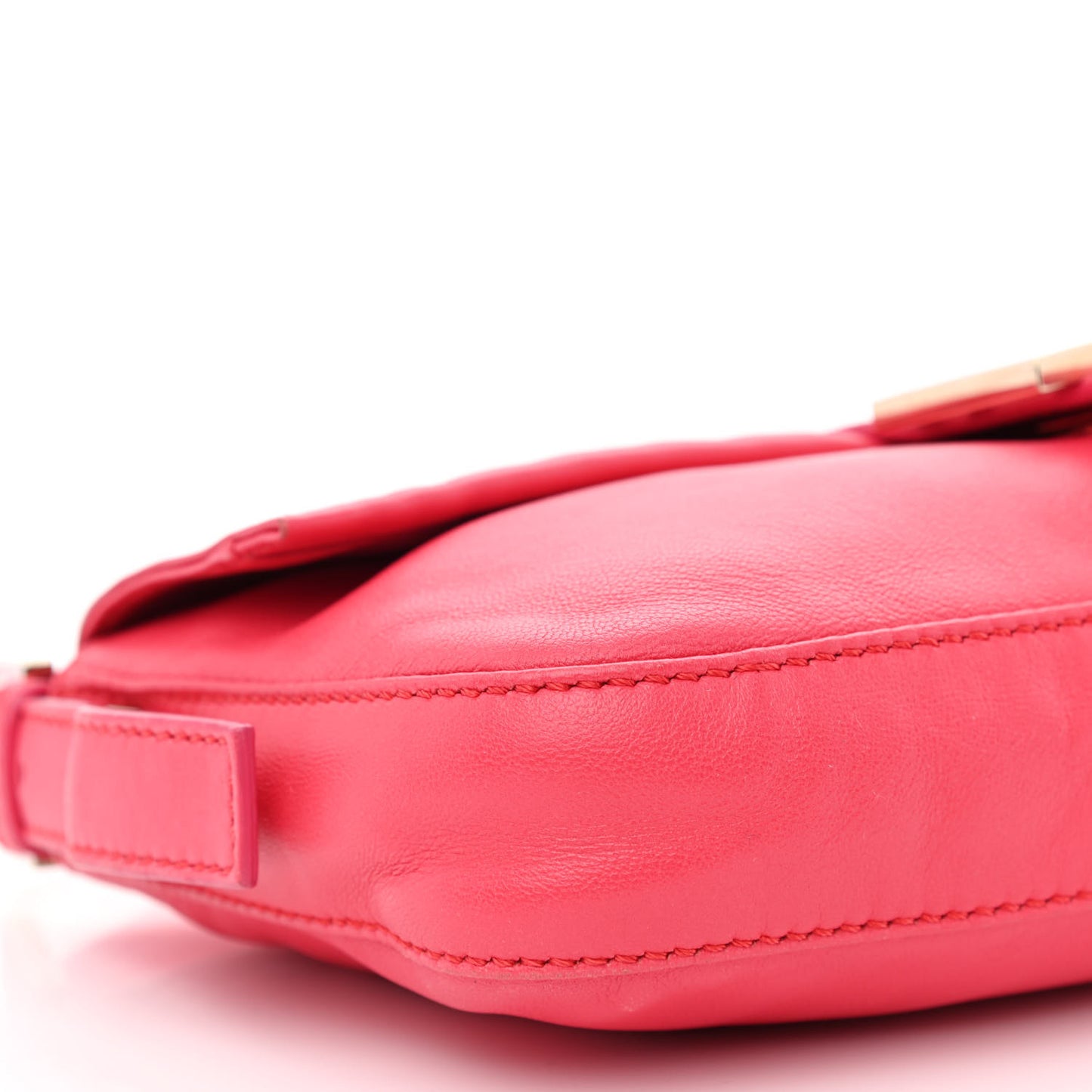 Vitello Enamel Baguette Pink
