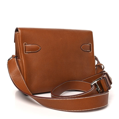 Hermes Barenia Faubourg Kelly Messenger PM Fauve 3 of 12