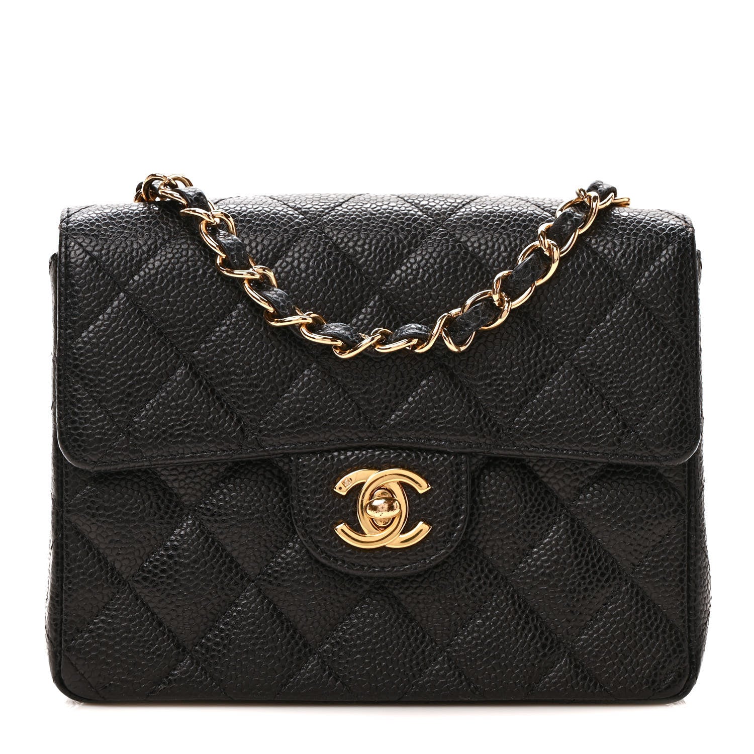 Chanel Caviar Quilted Mini Square Flap Black 1 of 9