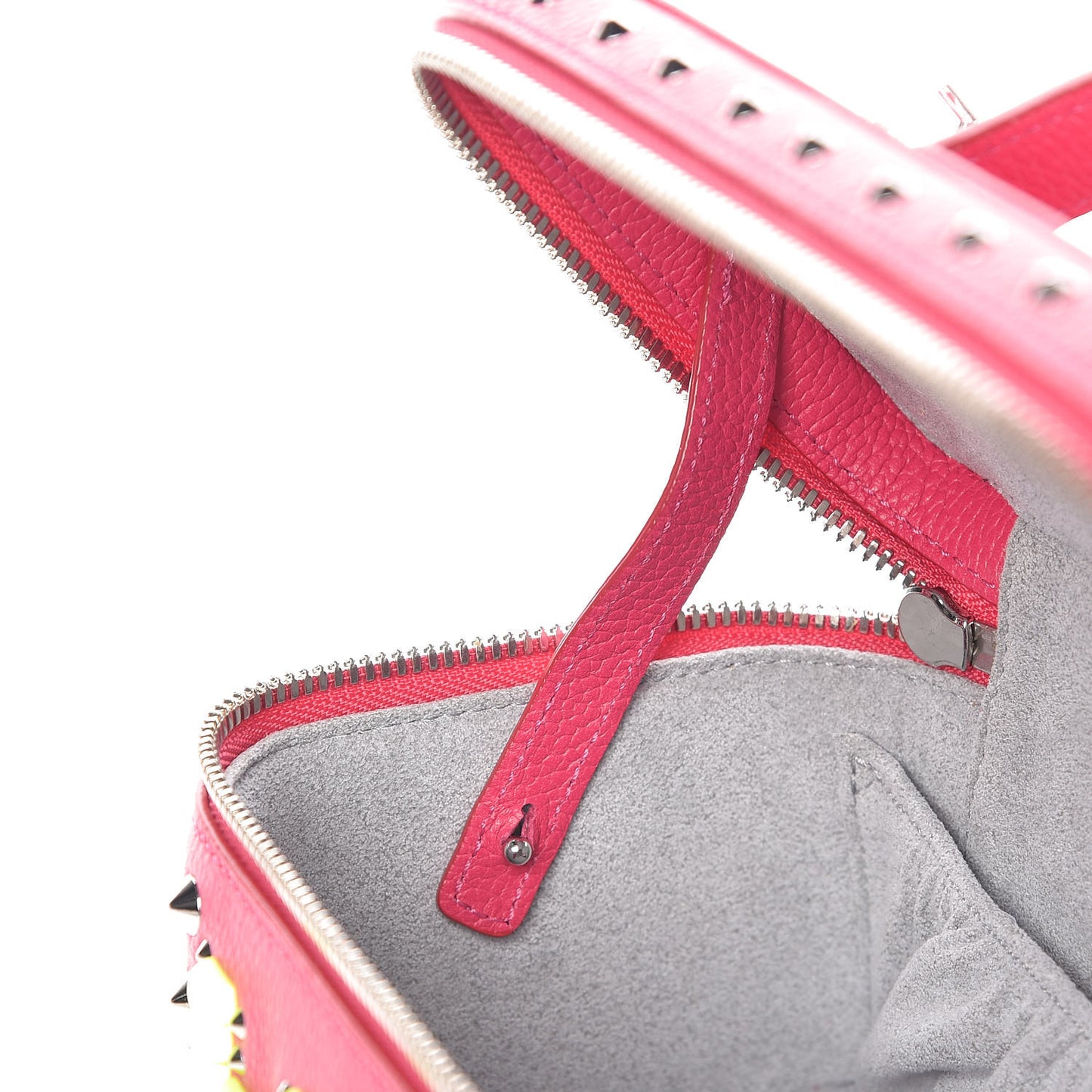 Calfskin Neon Studded Rockstar Vanity Case Love Potion