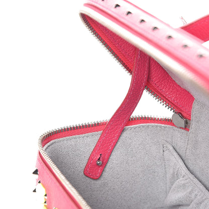 MCM Calfskin Neon Studded Rockstar Vanity Case Love Potion 10 of 10