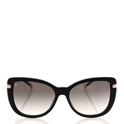 Louis Vuitton Monogram Acetate Charlotte Sunglasses Z0781E Black 3 of 9