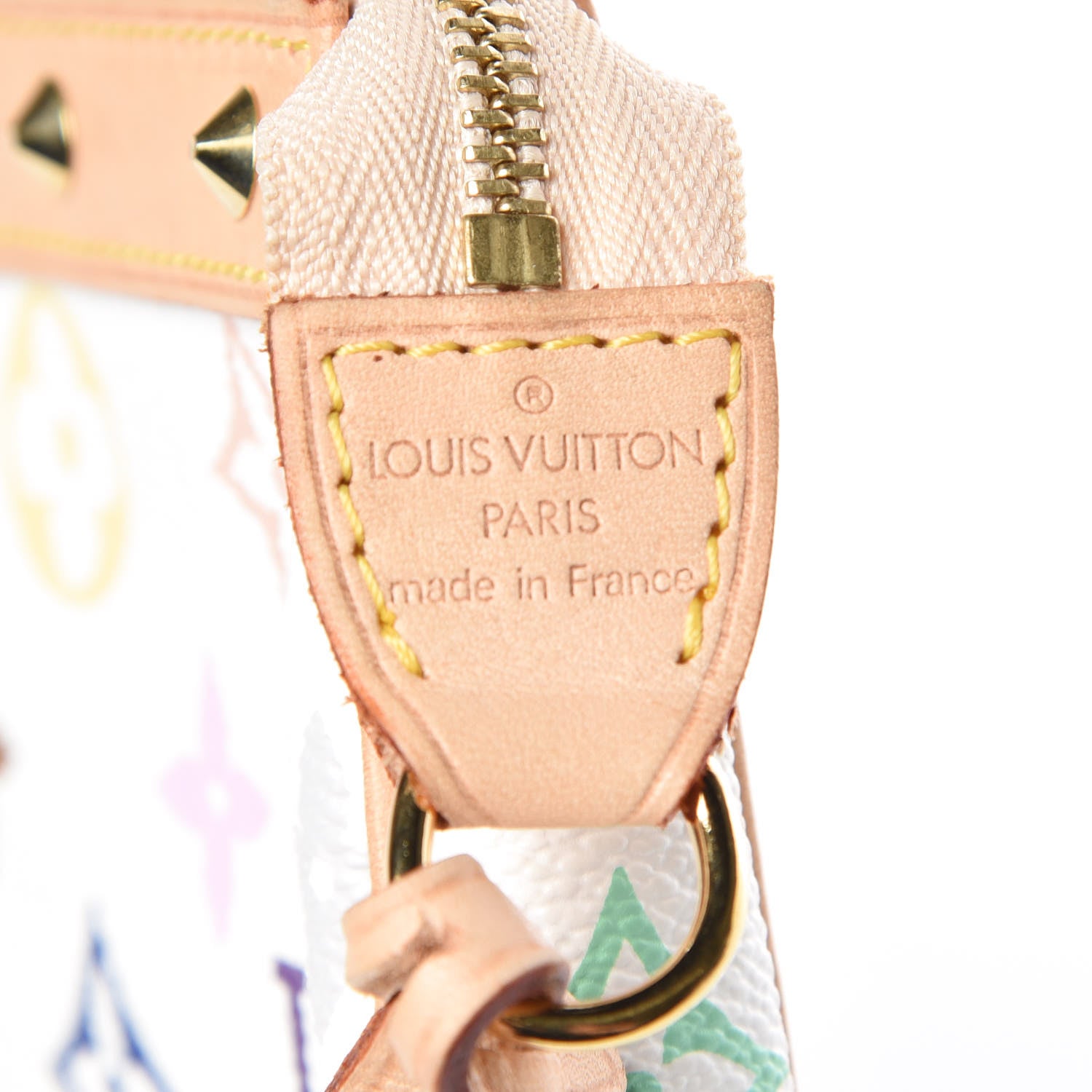 Louis Vuitton Monogram Multicolor Pochette Accessories White 6 of 9