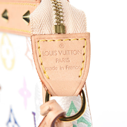 Louis Vuitton Monogram Multicolor Pochette Accessories White 6 of 9