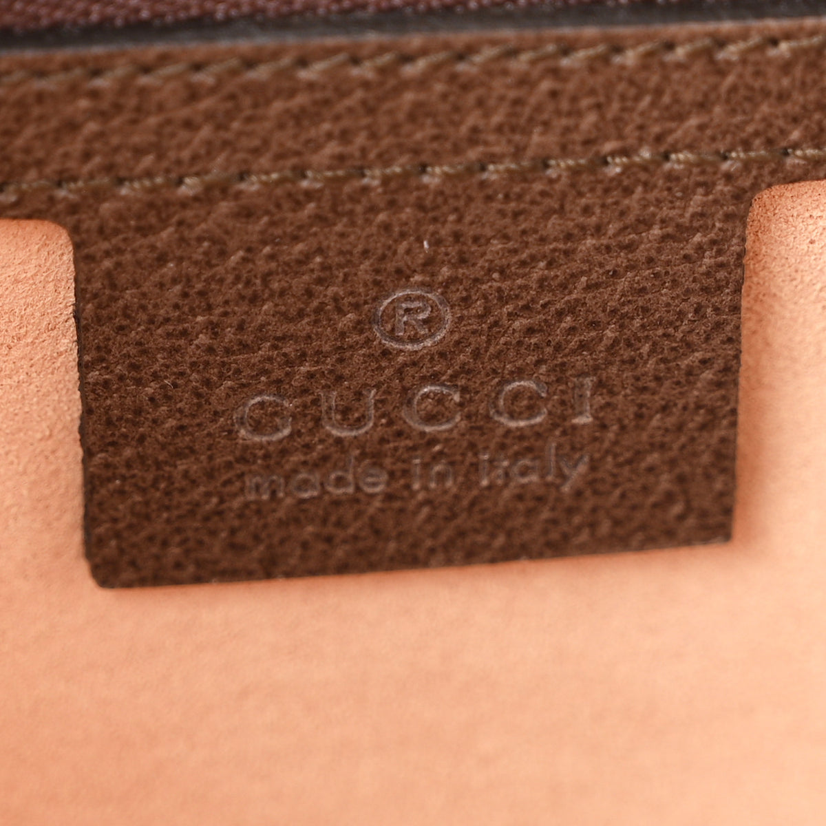 GG Supreme Monogram Web Medium Ophidia Top Handle Dome Bag Brown