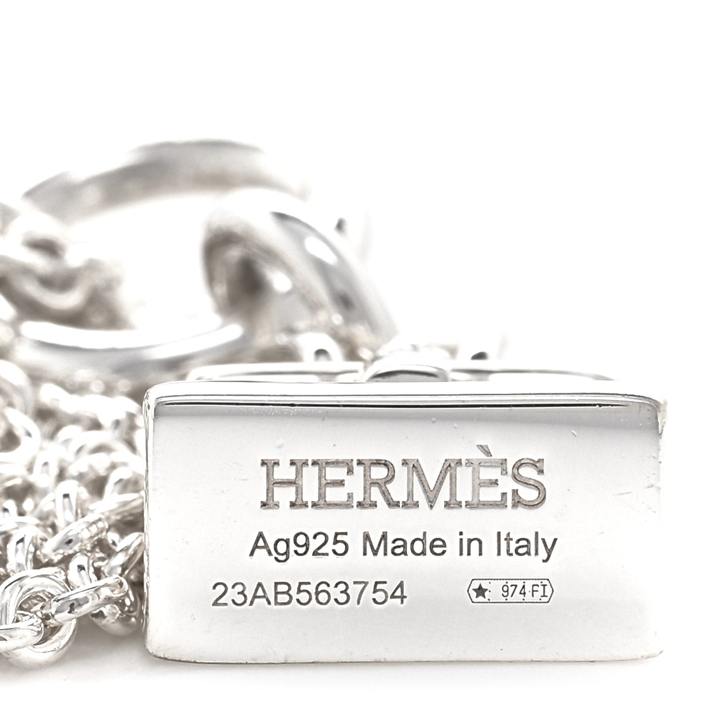 Sterling Silver Birkin Amulette Pendant Necklace
