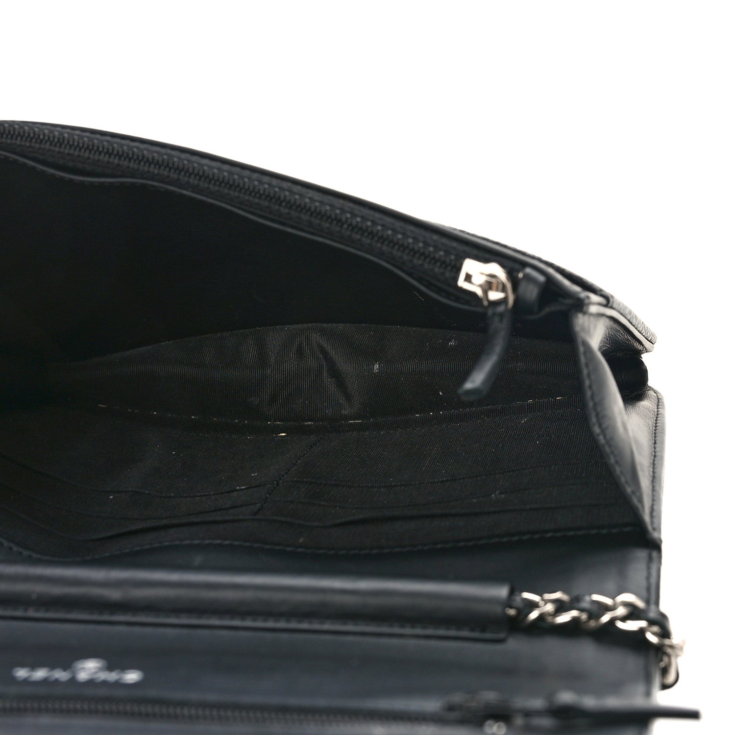 Chanel Caviar Timeless CC Wallet on Chain WOC Black 5 of 10