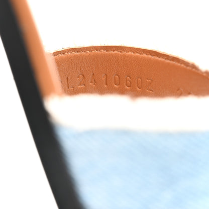 Hermes Denim Oran Fringe Sandals 36 Bleu Clair 6 of 12