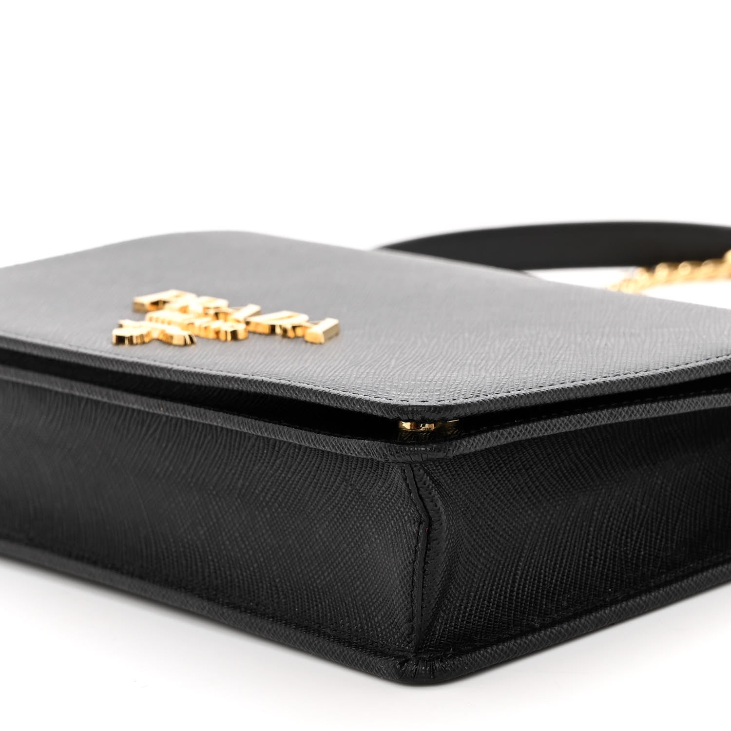 Prada Saffiano Lux Mini Crossbody Bag Black 10 of 10