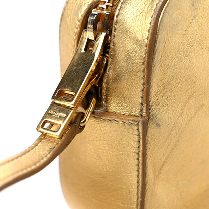 Saint Laurent Metallic Calfskin Small Classic Monogram Camera Bag Gold 17 of 18