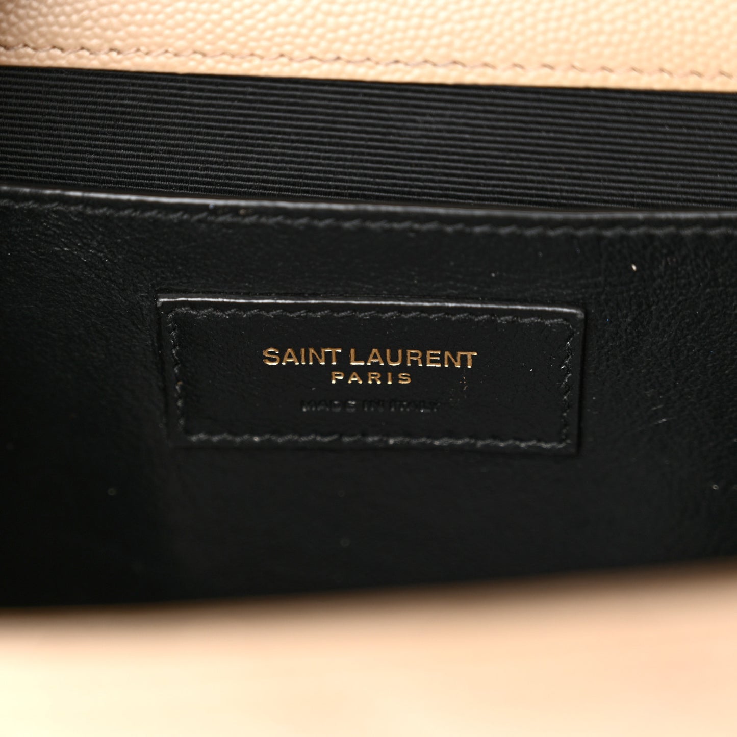 Grain De Poudre Textured Mixed Matelasse Medium Triquilt Monogram Satchel Dark Beige