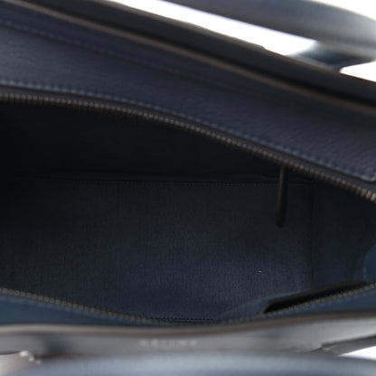 Celine Drummed Calfskin Micro Luggage Orage 5 of 10