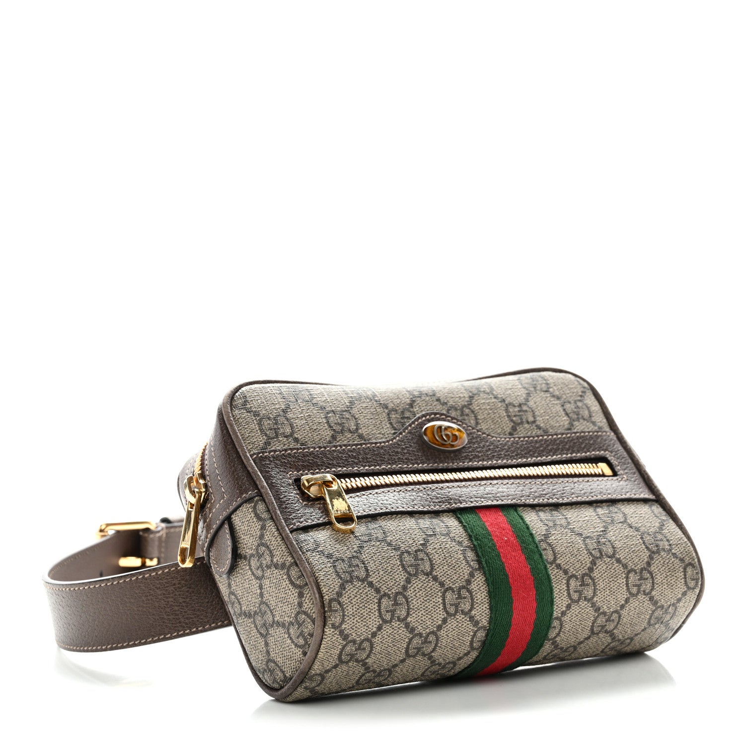 Gucci GG Supreme Monogram Web Small Ophidia Belt Bag 75 30 Dark Brown 4 of 10