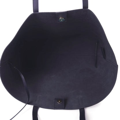 Saint Laurent Calfskin Large Shopping Tote Deep Marine 5 of 10