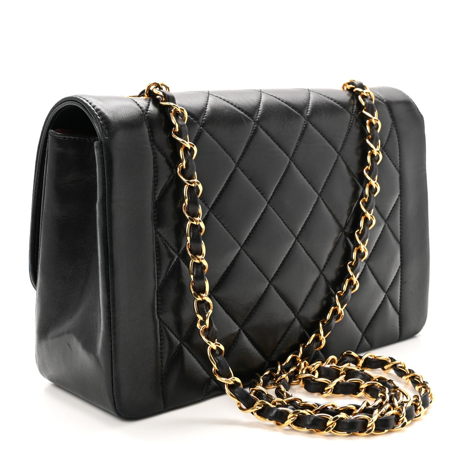Chanel Lambskin Quilted Small Single Flap Black 3 of 10