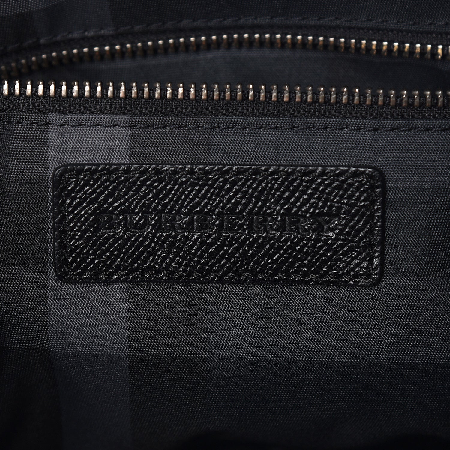 Burberry London Grainy Calfskin Nylon Small Tote Black 6 of 10